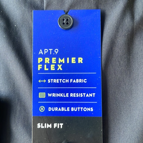 Men’s Slim Fit Black Long Sleeve Shirt - Picture 4 of 4